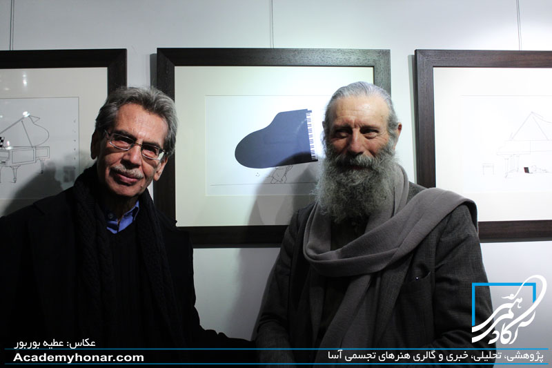 نمایشگاه کاریکاتورهای کامبیز درم بخش بنگاه شادمانی